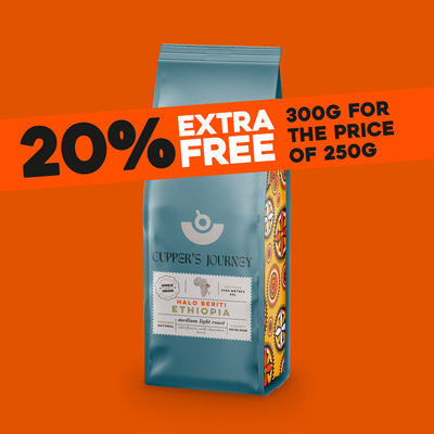 Ethiopian medium light roast speciality coffee