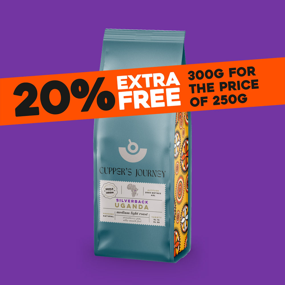 Ugandan medium light roast speciality coffee