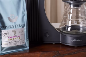 Hikaru brewer and Rwandan coffee